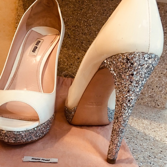 Miu Miu shoes white/silver - Picture 2 of 3